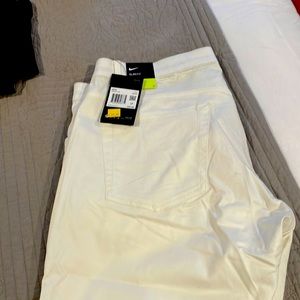 Men’s cream colored Nike golf pants